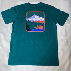 The North Face Mens Parks Graphic T-Shirt Blue Orange Size L NWT